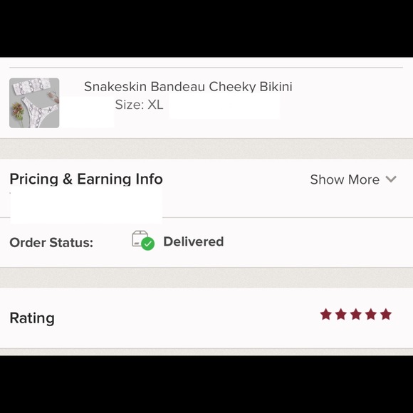 Snakeskin Strapless Bandeau Cheeky Bikini - Picture 7 of 7